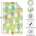 thumbnail image 4 of Dreamtimes Easter Bunny Eggs Kitchen Dish Towel 6 Pack, Soft Absorbent Dishcloths Reusable Hand Towel Washable Tea Towels for Home Kitchen Bar Table Decor, 28 x 18 Inch, 4 of 7