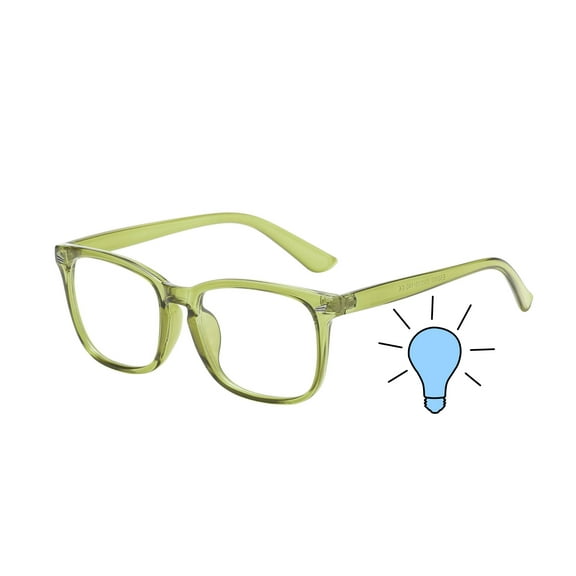 OWL Square Blue Light Glasses Computer Screen Time Specs for Men and Women