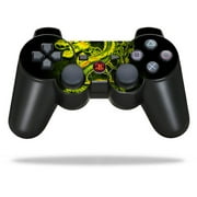Protective Vinyl Skin Decal Skin Compatible With Sony PlayStation 3 PS3 Controller wrap sticker skins Neon Dragon