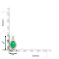thumbnail image 3 of ANGARA Natural Vintage Style 1.1 ct Emerald Pendant with Diamond Halo in 14K Rose Gold for Women (Size-8x6mm) | May Birthstone, Anniversary, Jewelry Gift for Women | Natural Emerald Necklace, 3 of 8