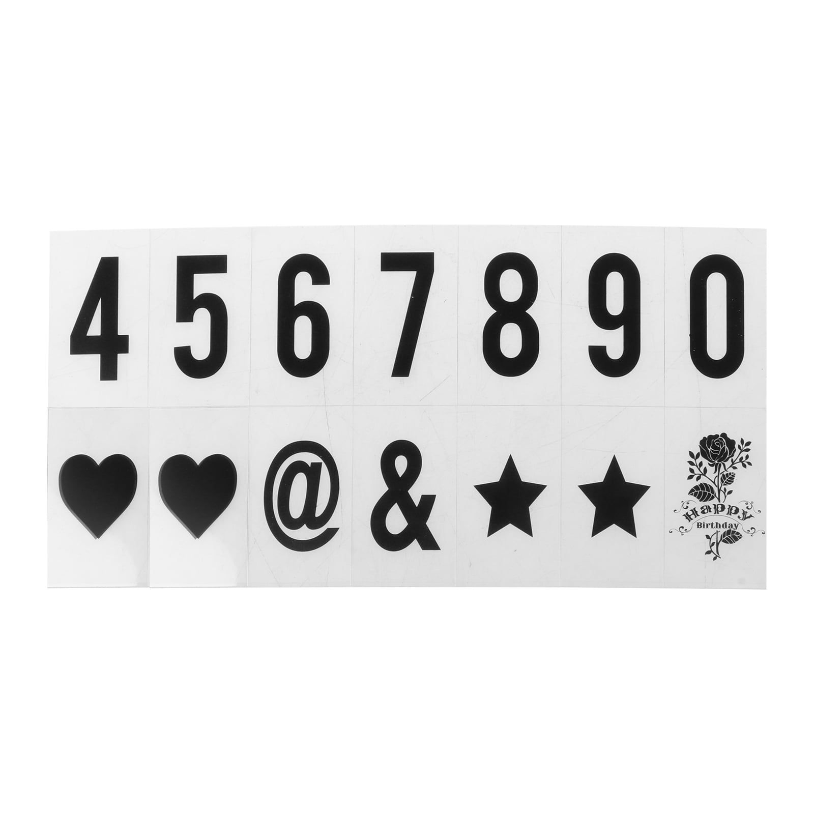 Letters Numbers Symbols For A4/a5/a3 Cinematic Light Up Box - Temu