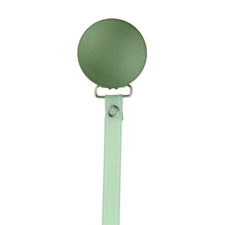 Faux Leather Pacifier Clip