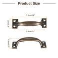 thumbnail image 2 of Uxcell 8Pcs 2.83" Gate Handle with Screw for Kitchen Closet Door, Red Bronze, 2 of 6