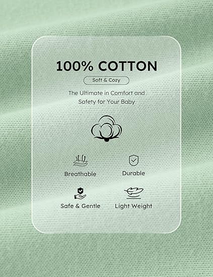 Yoofoss Baby Pajamas 100% Organic Cotton Baby Sleepers for Newborn Boys Girl Clothes 3pcs Footed PJs