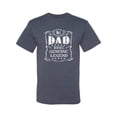 thumbnail image 2 of Wild Bobby, No. 1 Dad Genuine Legend Father's Day Men's Tee, Vintage Heather Blue, Large, 2 of 6