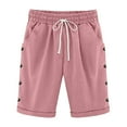 thumbnail image 2 of Kelon Women's Shorts, Women's Lounge & Casual Sweat Shorts Summer Dressy Casual Cotton Sweat Shorts Ladies Comfy Knee Length Sweat Pants, M, 2 of 5