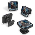thumbnail image 2 of 4 Pcs Cabinet Handle Drawer Pulls Santa Claus Motorcycle Knobs with Screws Square Furniture Office Cabinet Knob Decoration, 2 of 7
