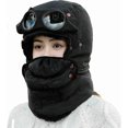thumbnail image 5 of Winter Thermal Trapper Hat With Glasses Winter Cycling Windproof Ski Mask Cap, 5 of 5