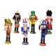 thumbnail image 5 of Adornos de Cascanueces de madera de 6x5 pulgadas, figuras de decoración festiva artesanal de soldado Cascanueces para estantes del hogar, decoración, 5 of 9