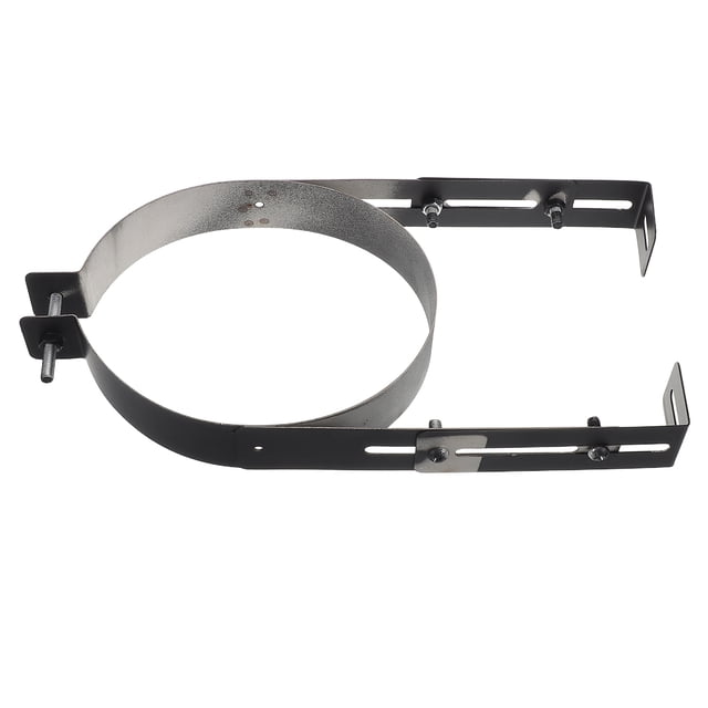 WEUVEB Soporte Para Tubo De Chimenea Ajustable En Inoxidable Para Montaje En Pared Color Negro
