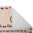 thumbnail image 1 of Manta con letras francesas para mi hijo y mi hija, manta suave de franela, manta cálida de invierno para dormitorio y sala de estar, 1 of 8