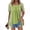 Green, variant on Short Sleeve Shirts for Women,Fake Two Piece Tops,Layered Pleated Tunic Blouses Summer Shirts,Loose Hide Belly Open Front Cardigan Style,Floral Print Ruched Pleat Tops Black S