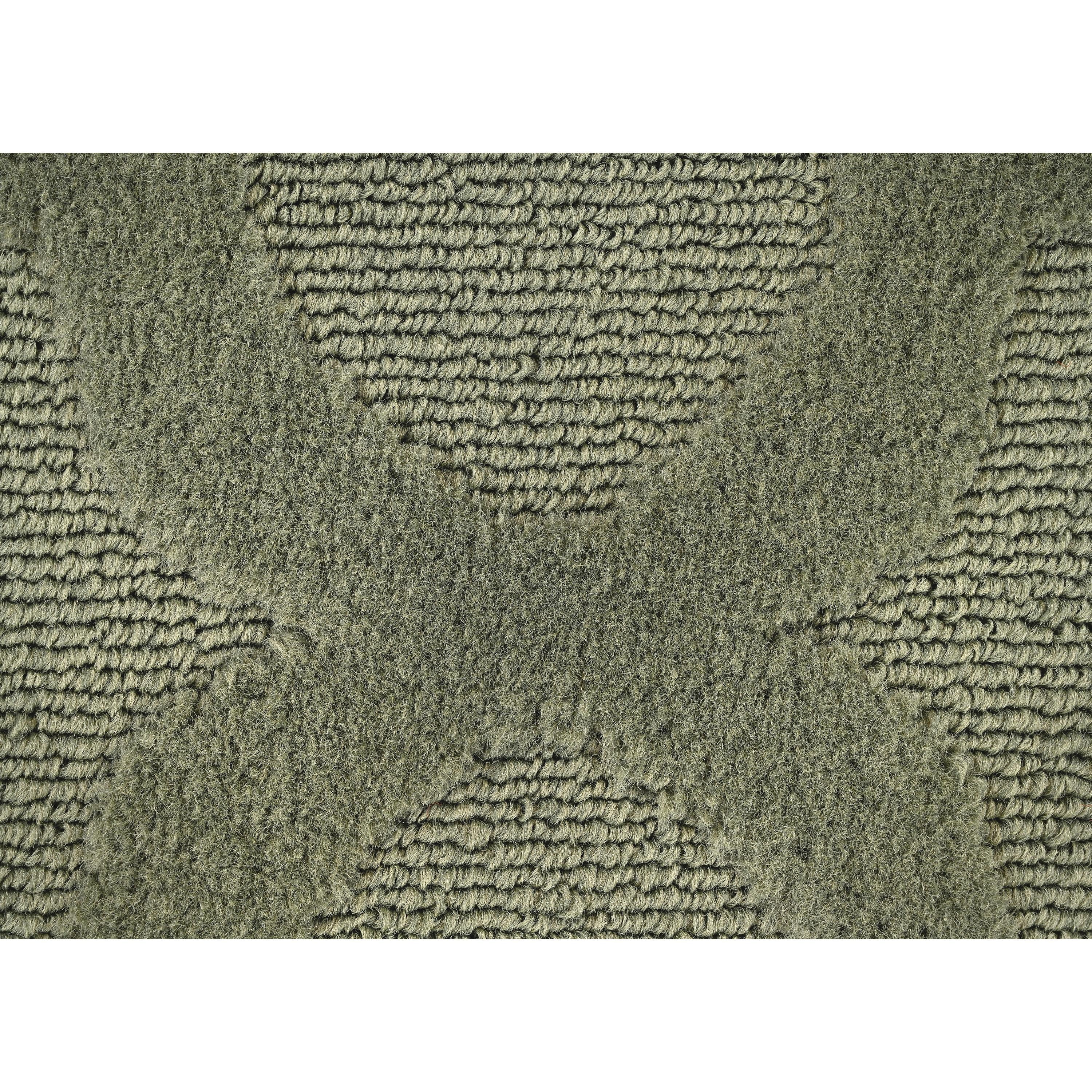 Garland Rug Quatro Polypropylene Sage Indoor Runner Rug, 3' x 12'