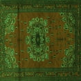 thumbnail image 1 of Ahgly Company Indoor Square Medallion Green Traditional Area Rugs, 8' Square, 1 of 1
