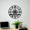 thumbnail image 5 of Handmadetneonsign Compass Large Wall Clock Unique, Year Date Round Wall Clock, Text Oversize Wall Clock 55804, 5 of 5