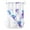 Blue, Purple, White, variant on No Hook Shower Curtain, Blue Jellyfish Small Shower Curtains with Snap in Liner, Coastal Nautical Purple Underwater Marine Waterproof Washable Fabric Bathroom Curtain Set, 36" x 78"