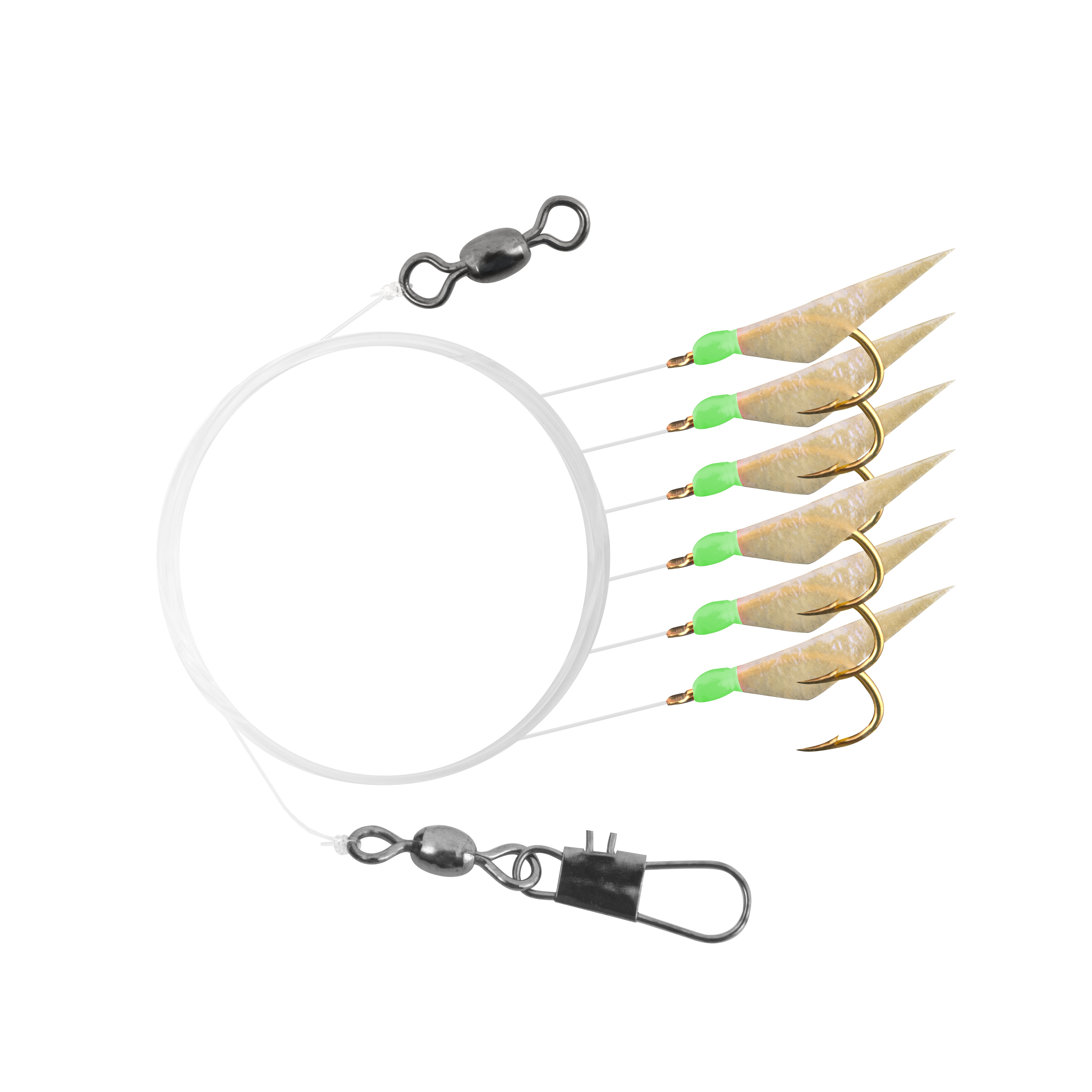 Tsunami Sabiki Rig - Iridescent Red Head - Best Bait Getter