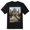thumbnail image 2 of Plus Size Shirt for Women Black Tops for Women Short Sleeves Shirt for Women Castle (20） T Shirt Crewneck Shirt for Women 5XL, 2 of 5