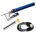 thumbnail image 1 of figatia USB Soldering Iron Kit Heat Resistant Premium Portable for Outdoor Blue, 1 of 7