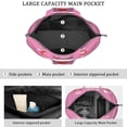 thumbnail image 3 of 22 Inch Oversized Travel Bag Lightweight Canvas Weekender Duffel with Multi Pockets, Slogan Print, 3 of 5