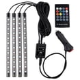 thumbnail image 1 of Labymos Car LED Strip Light, 4pcs 36 LED DC 12V Multicolor Music Car Interior Light, 1 of 7