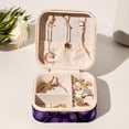 thumbnail image 6 of Thanksgiving Grapes Travel Portable Square Jewelry Boxes Display Case - Travel Organizer for Girls and Women, 6 of 6