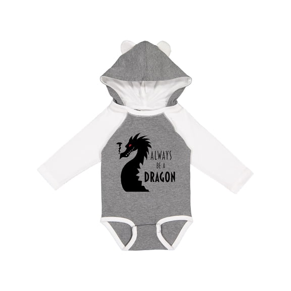 Inktastic Always Be a Dragon Boys or Girls Long Sleeve Baby Bodysuit