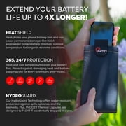 PHOOZY Thermal Phone Case - XP3 Series: Ultra-Rugged Insulated Cell Phone Pouch Prevents Overheating, Extends Battery Life, Drop Protection, Floats in Water, New AGION Lining (Large - Cosmic Black)