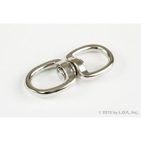 Trigger Snap Key - 1 Silver Double Key Ring Snap Bolt Trigger Clip 100# Flag 3/4 In Key Ring Hook