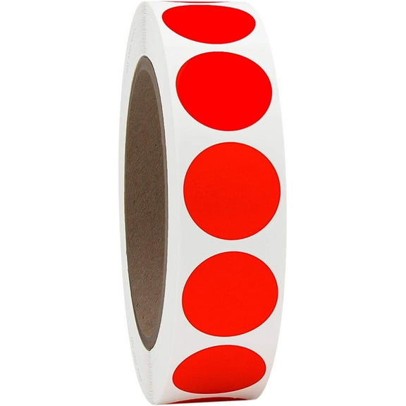 3000pcs Round Color Coding Labels, 1 Inch, Self-Adhesive Dot Stickers ...