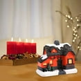 thumbnail image 2 of Escena Navideña Snow House LED Village Set 4pcs Yuyangstore Casa de miniaturas de resina, 2 of 8