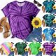 thumbnail image 4 of Tops Para Mujer Blusa Casual Elegante Camiseta de Manga Corta Con Cuello Redondo Y Estampado Causal de Moda Odeerbi ODB161161, 4 of 4