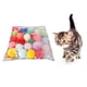 thumbnail image 1 of Yesbay - 120 pelotas de peluche de poliéster para gatos y gatitos, juguete interactivo de entrenamiento, 1 of 4