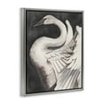 thumbnail image 4 of Stupell Industries Swan Spreading Wings Animals Painting Gray Floater Framed Canvas Art Print Wall Art, 17 x 21, 4 of 10
