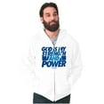 thumbnail image 3 of God is My Strength and Power Zip Up Hoodie Men's Women's Brisco Brands S, 3 of 6