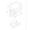thumbnail image 3 of Pemberly Row Transitional Solid Wood Side Table in Blue, 3 of 13