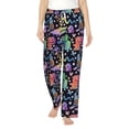 thumbnail image 2 of Picia Colorful Animals Womens Soft Woven Cotton Elastic Waistband Sleep Pajama Pant Lounge Sleep Pant With Pockets And Drawstring-X-Large, 2 of 9