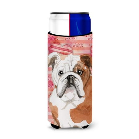

English Bulldog Love Michelob Ultra Hugger for Slim Cans