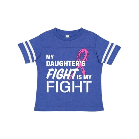 

Inktastic My Daughters Fight is my Fight- breast cancer awareness Gift Toddler Boy or Toddler Girl T-Shirt