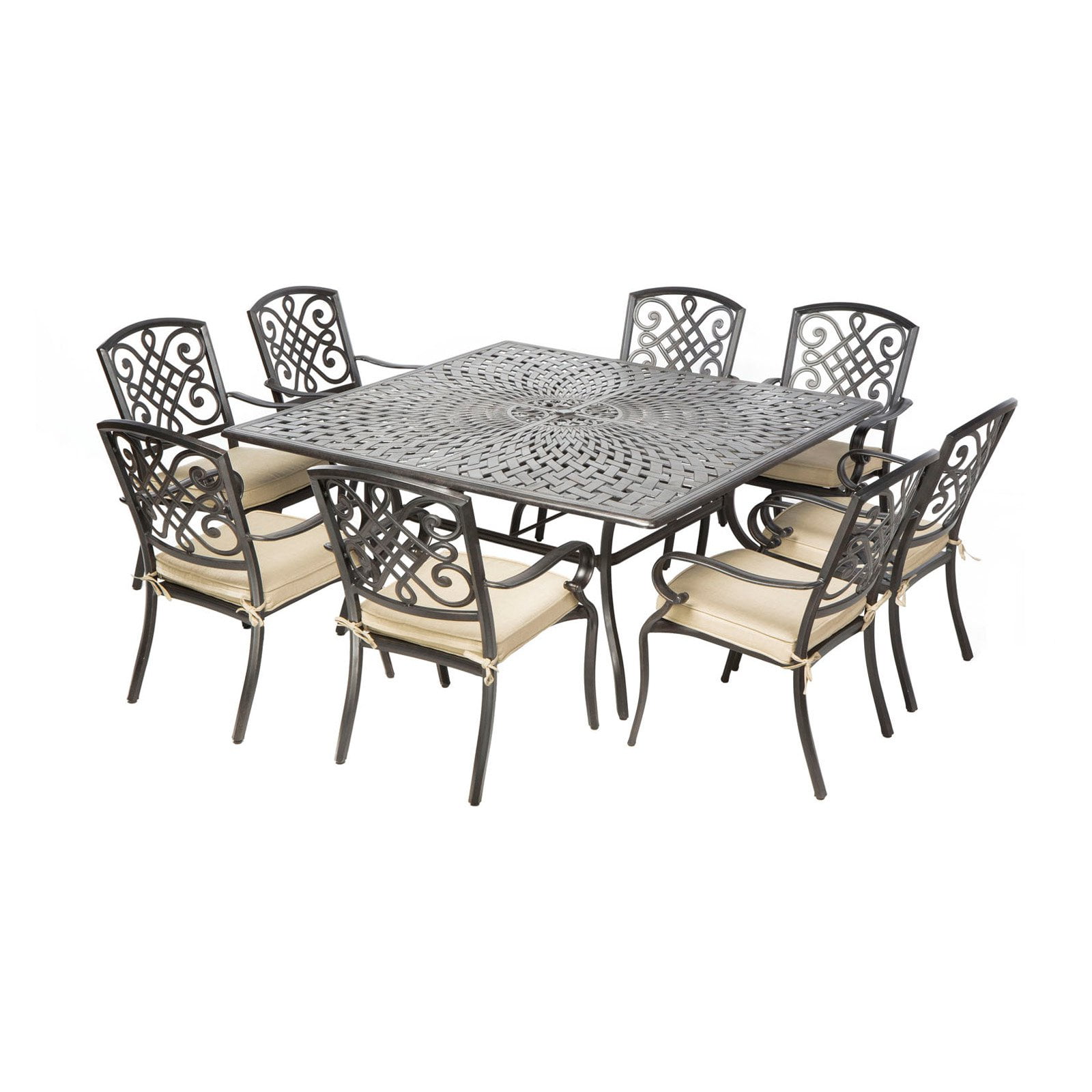 square patio dining table seats 8
