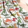 thumbnail image 3 of Colorful Cartoon Dinosaurs Pattern Blanket,Comfortable Soft Lamb Wool Throw Blanket,All Season,Warm Lightweight Blankets for Sofa Bed Couch Living Room Chair,30"x40", 3 of 4