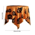 thumbnail image 3 of PRETXORVE Halloween Decor, Fall Decor, Halloween Tablecloth Scary Pumpkin Ghost Tablecloth orange Tablecloth Suitable for Heat- Kitchen Table Holiday indoor and Outdoor, 3 of 7