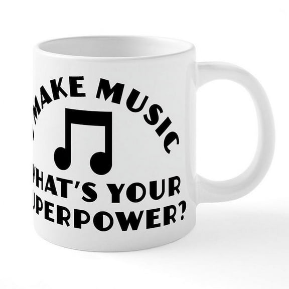 CafePress - I Make Music - 20 Oz White Ceramic Mega Mug