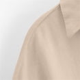 thumbnail image 5 of cocolona Button Down Oversized Shirts Loose 3/4 Sleeve Lapel Blouses Solid Color Casual Tops, 5 of 7
