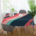 thumbnail image 3 of Yayeee Tablecloths 60" x 60" Rectangle Wrinkle Resistant Party Table Cover, Pink Geometric, 3 of 8