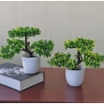 thumbnail image 2 of Planta artificial en maceta Ganoderma Simulación Bonsai Árbol Plantas verdes al aire libre Decoración del hogar Sala Comedor Mesa Dormitorio Oficina Decoración Simulación Planta en maceta Pl, 2 of 5