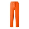 thumbnail image 5 of Womens Trousers Ladies Casual Pants Orange Baggy Pants Women Lounge Pants Women High Waisted Trousers Women Women Fall Pants, 5 of 5