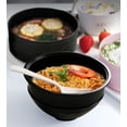 thumbnail image 3 of 33oz Microwave Ramen Cooker Bowl Set - with Chopsticks, White, Dorm & Apartment Essentials for College Students, 3 of 7