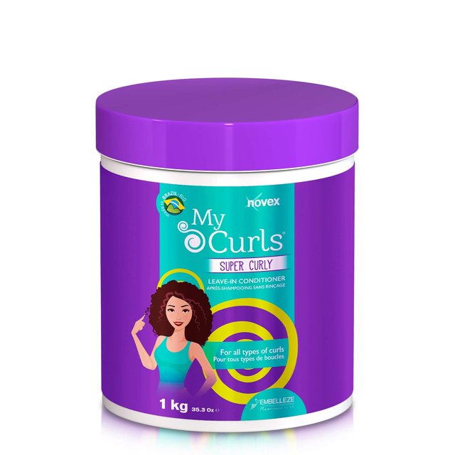 NOVEX My Curls Super Curly Deep Acondicionador sin aclarado - 35 oz. - Define los rizos - Controla el volumen - Reduce el frizz - Añade suavidad - Para todo tipo de cabello rizado