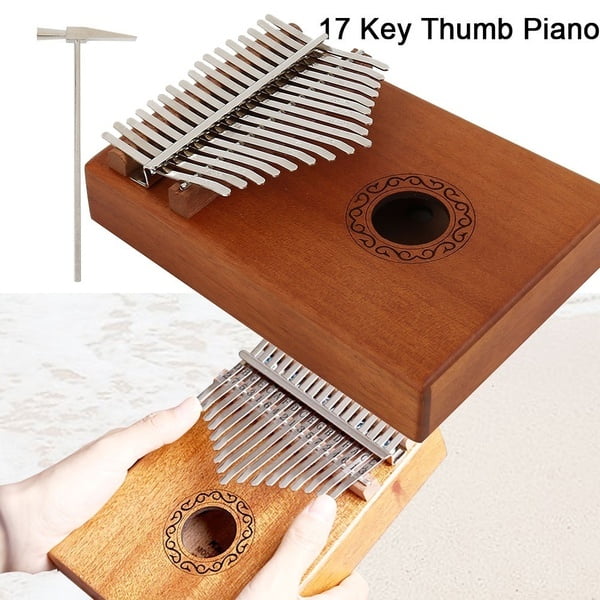 Music Cards with Songs Note stickers Wooden Thumb Piano 10-note Kalimba 